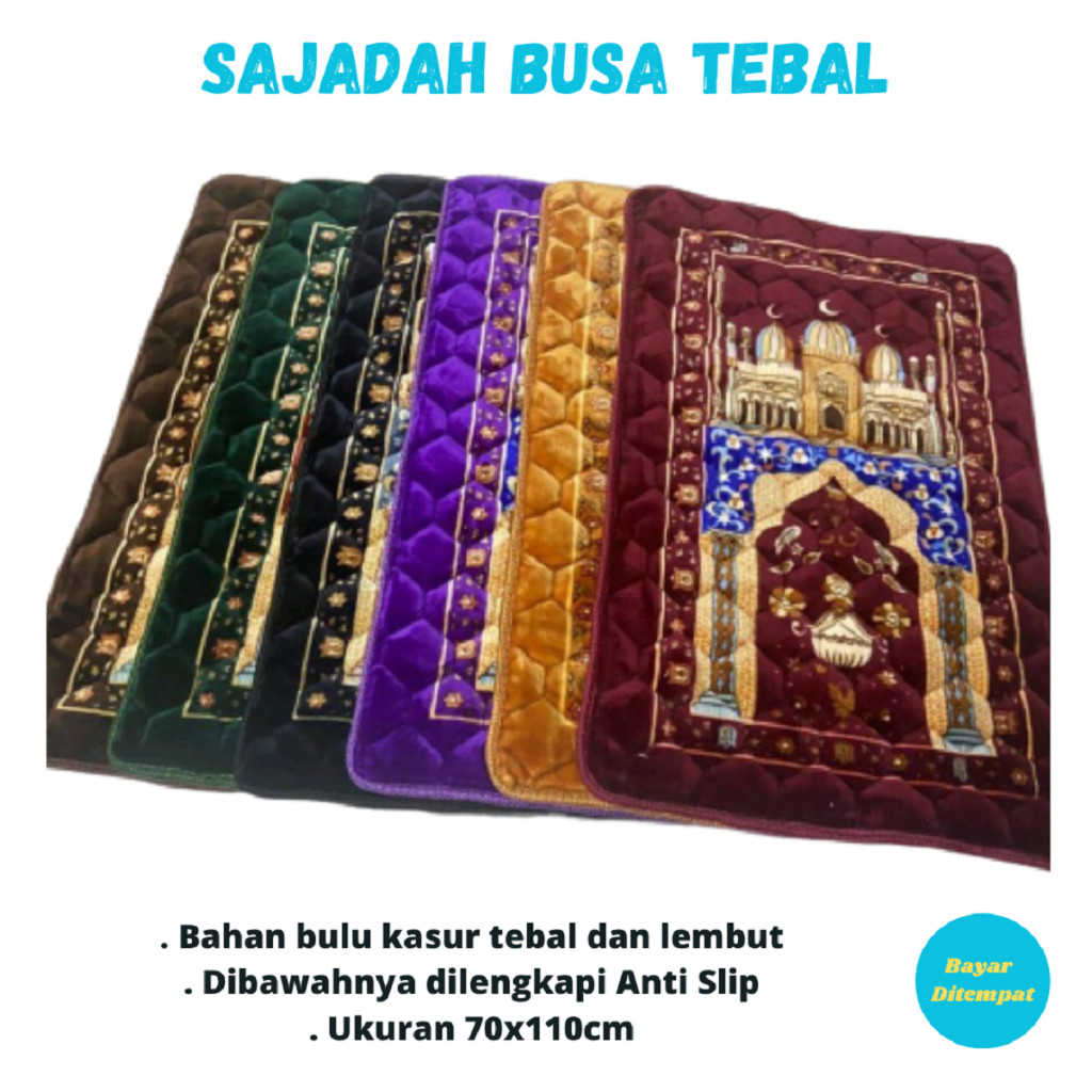 Sajadah Busa Tebal Sajadah anti slip