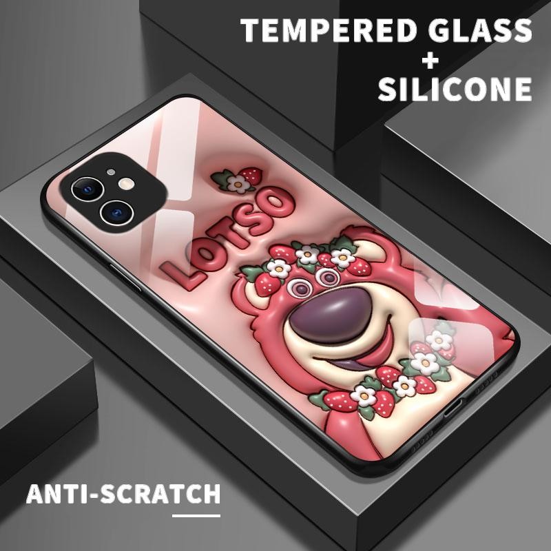 Casing Kaca For Xiaomi Mi 11 Lite Mi 11 Lite 5G 11 Lite 5G NE 12 Lite Silikon Belakang Kartun Lucu S