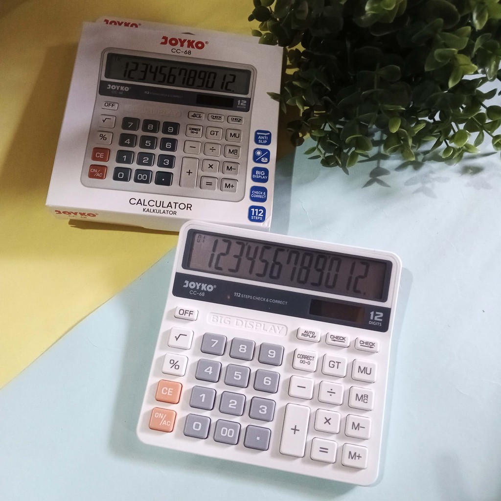 

Joyko Calculator CC-68 - Kalkulator 12 Digit Big Display Murah Berkualitas