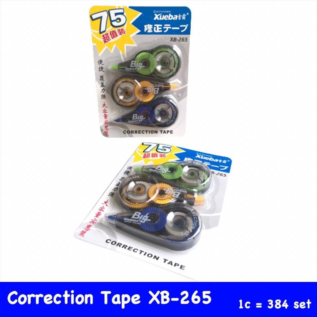 

[D] Correction Tape XB-265 Tipex Rol (isi 3 pcs)