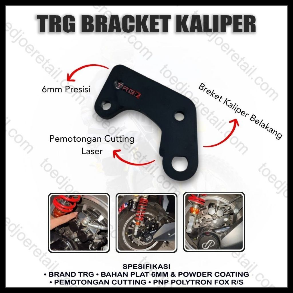 TRG Bracket kaliper motor listrik polytron fox r s polytron sepeda motor listrik