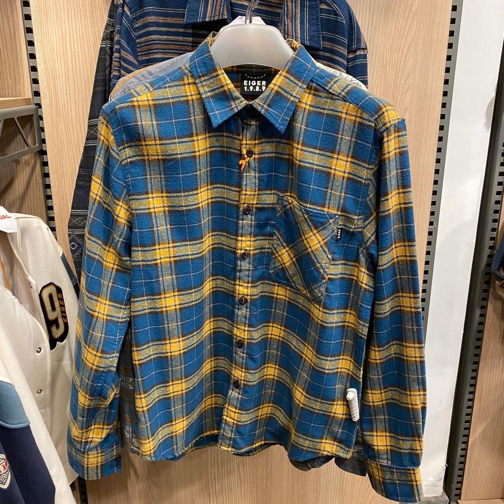 EIGER 1989 KEMEJA FLANEL NORRIS FLANNEL SHIRT - BLUE