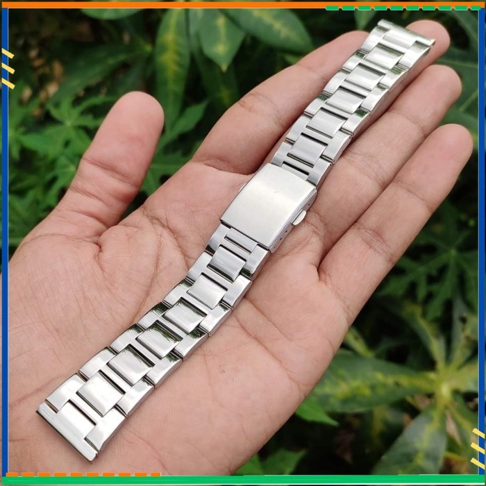 STRAP TALI JAM RANTAI 20MM 22MM 24MM STAINLESS STEEL BONUS PEN TALIJAM - 24mm