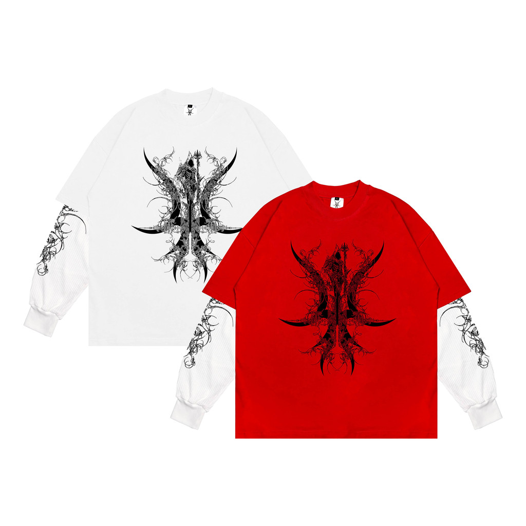 LONGSLEEVE DOUBLE LAYER OVERSIZE | WAFFLE SLEEVE | KNIGHTS