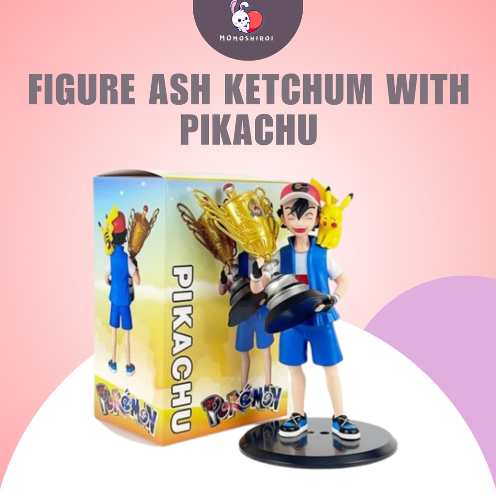 Action Figure Ash Ketchum With Pikachu PVC Toys