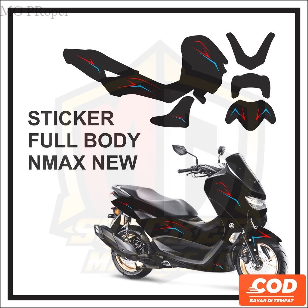 Stiker Striping Decal NMAX       Variasi Aksesoris Emblem     YAMAHA All NEW NMAX NEW CONNECTED Full