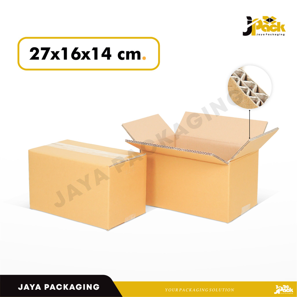 

Box 27X16X14 (MD) Doublewall box/kotak/kardus/normal/a1/amdk/boxkemasan/karduskemasan/tinggi10/tinggi14