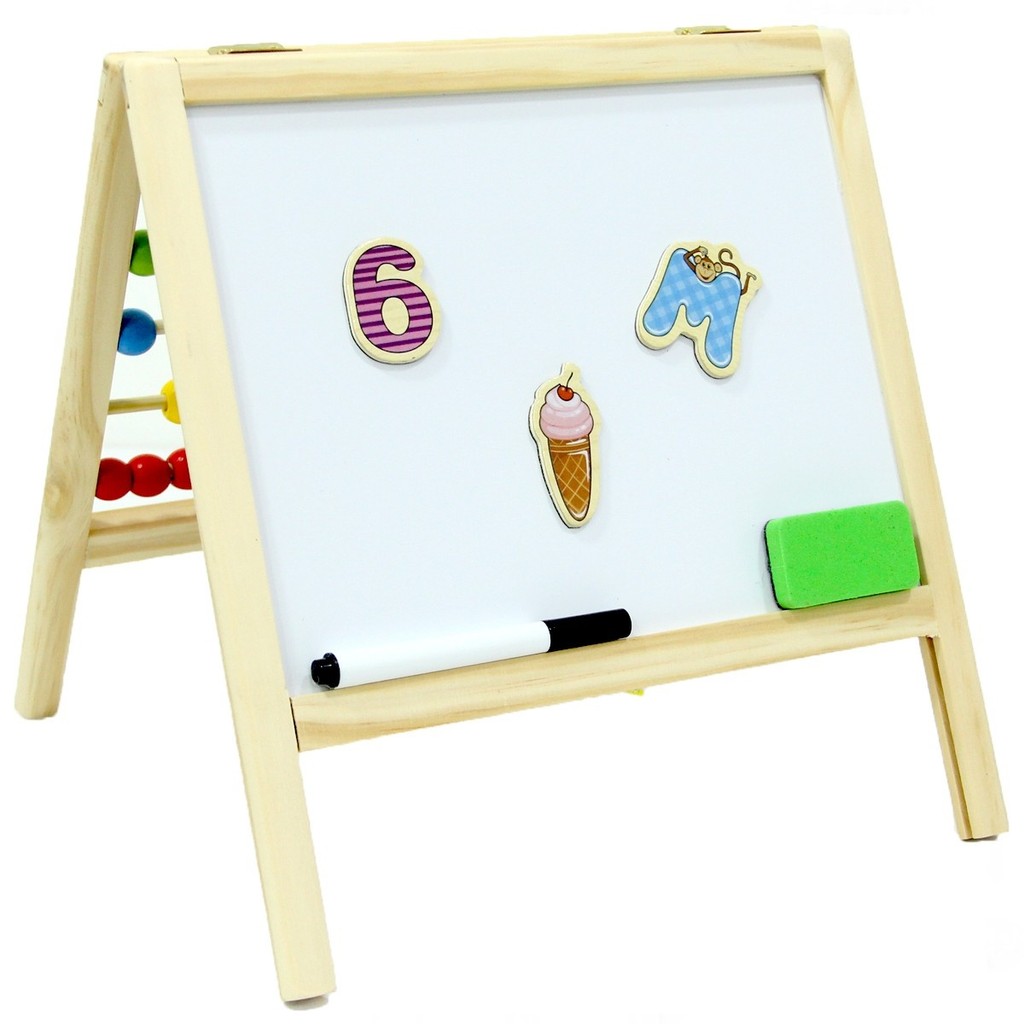 

Wooden magnetic exaggerated double sided Mini writing board
