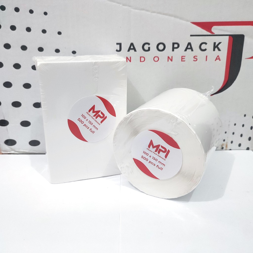 

Kertas Label Barcode 100 x 150 Kertas Stiker Thermal 100x150mm isi 500 MPI