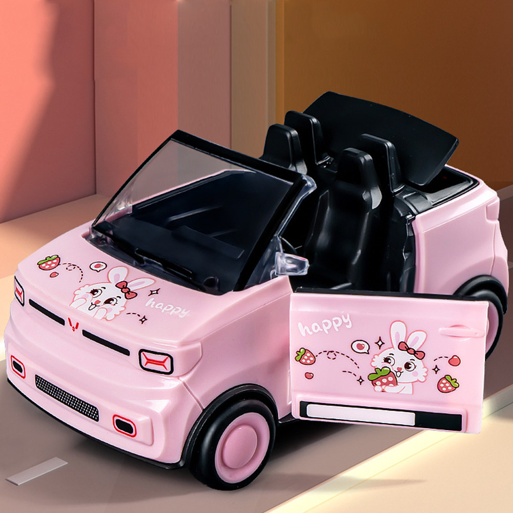 Mini Child's Toy Automobile with Openable Doors Simulation Car Toy Double-Sided Inertance Convertibl