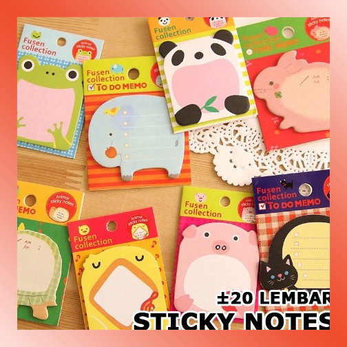 

LAMMORO > AT44 Sticky Notes Memo Motif Karakter Lucu Kertas Catatan Tempel Pengingat 29A3