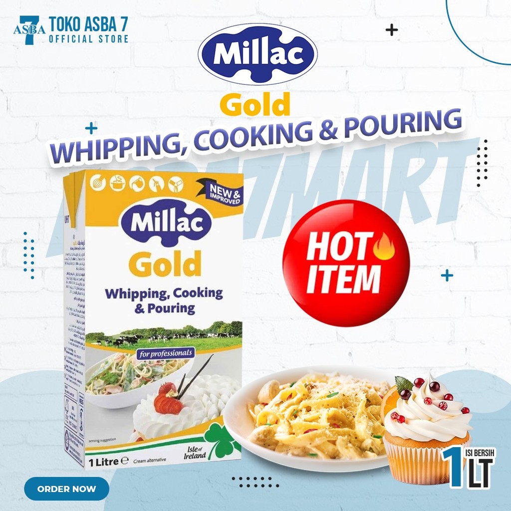 

MILLAC GOLD WHIPPING CREAM 1L