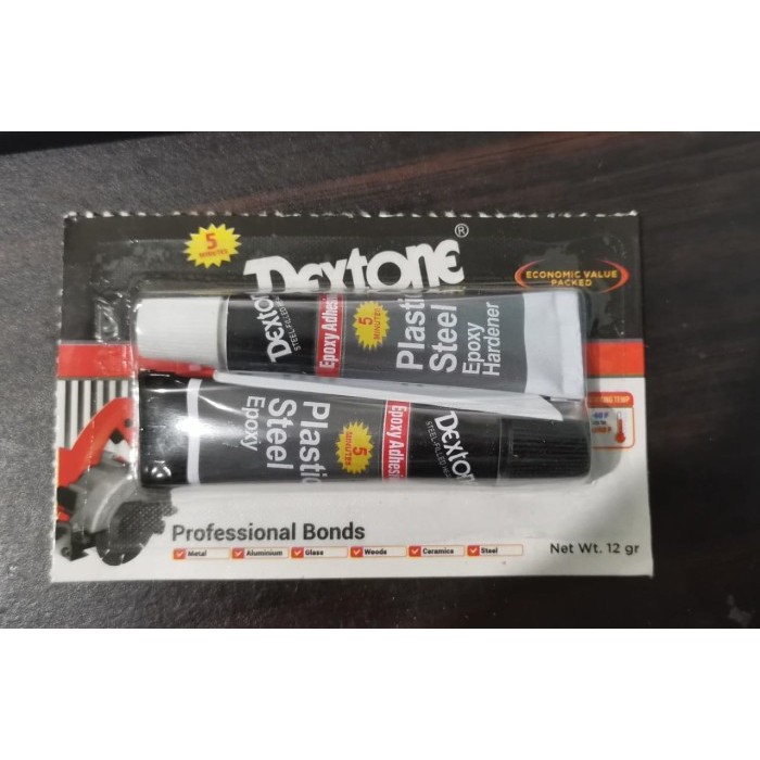 

OC88 Lem Dextone 12gr Plastic Steel Epoxy Adhesive Besi Metal 5menit Dekton