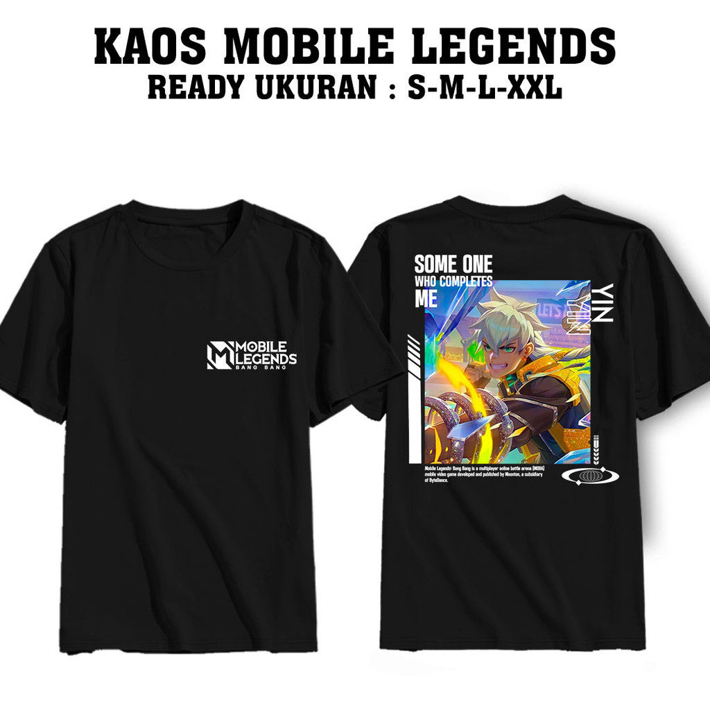 Housemith - KAOS HERO MOBILE LEGENDS [ YIN ] MOBILE LEGENDS PREMIUM QUALITY BAJU GAMING ML - Kaos Ga