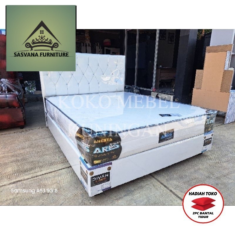 (FREE BANTAL TIDUR) Kasur Springbed Dan Divan Ukuran No 2 160x200cm  Kuningan Majalenka Indramayu Su