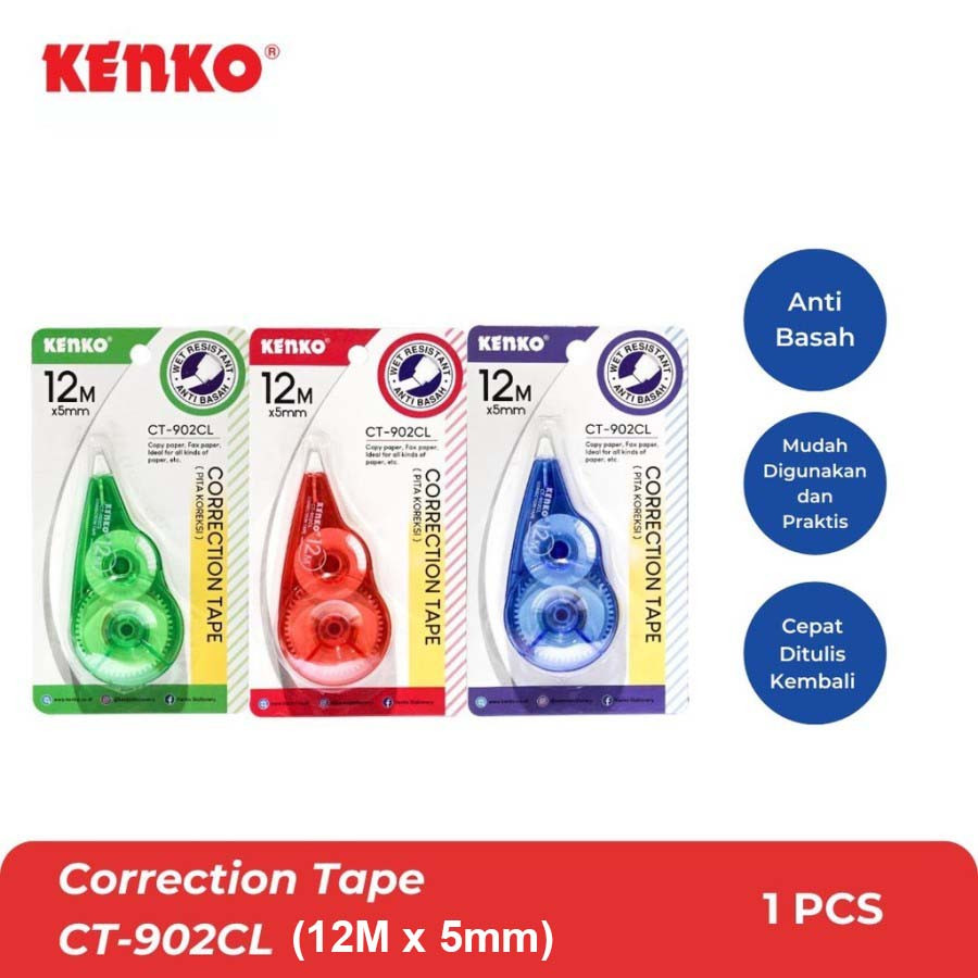 

Tip-Ex Kertas / Correction Tape Kenko CT-902