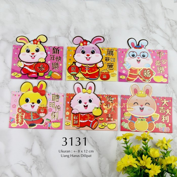 

Angpao Imlek 2023 Kelinci Kuping 3D Kertas Chinese New Year Terbaru - 3131 Pendek