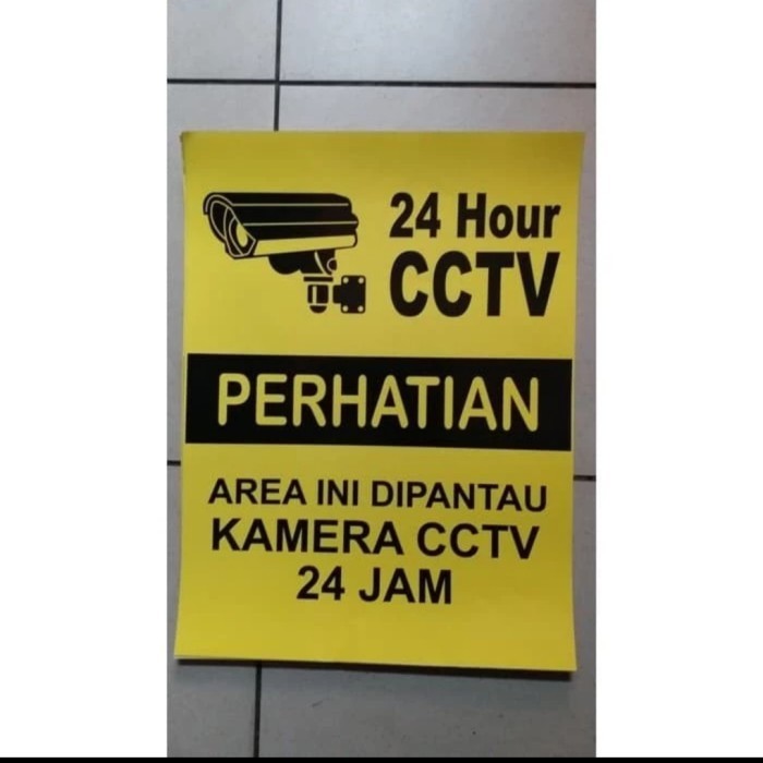 

Sigh Stiker CCTV ukuran 30x40cm