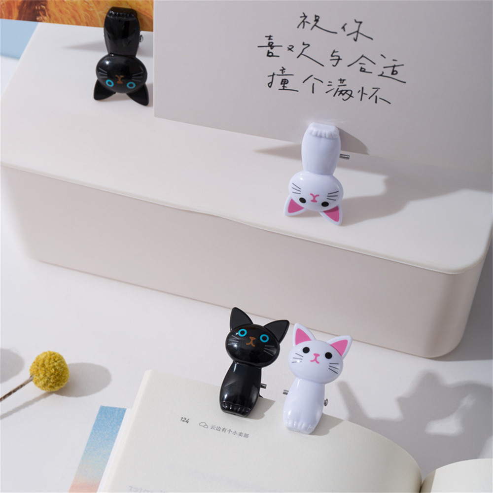 

8Pcs/Set Cute Cat Plastic Clips Office Desk Organize And Store Household Clothespegs Clamp Snacks Sealing Clips