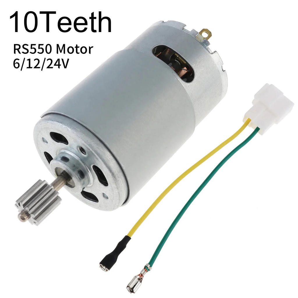 RS550 10 Teeth DC Motor Kids Ride On Toys Car Motor 6V 30000RPM / 40000RPM High Speed Electric Motor