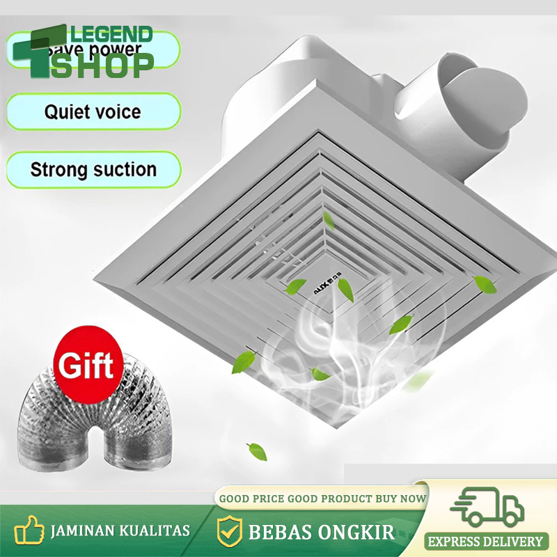 Ducting Exhaust Fan Plafon 12 Inch Kipas Blower Exhaust Plafon 8 Inch/10 Inch Kipas Angin Hisap Plaf
