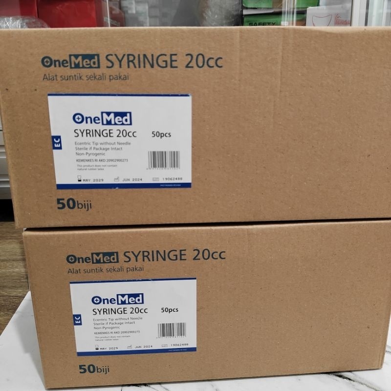 Spuit 20cc Onemed / Suntikan 20cc onemed perbox isi 50pcs