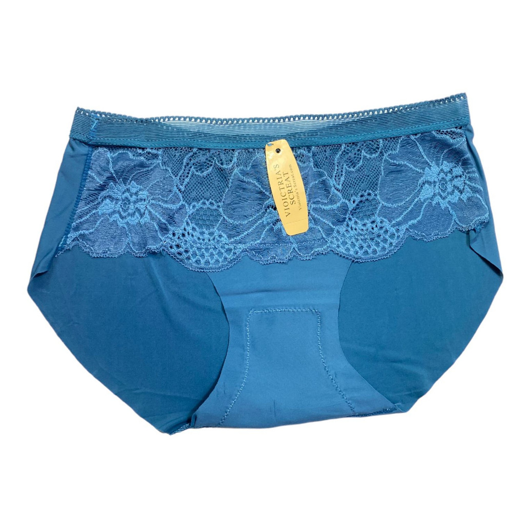 CUCI GUDANG CD8422 Celana Dalam Wanita Seamless Bahan Satin Bunga CD Cewek Renda Bunga