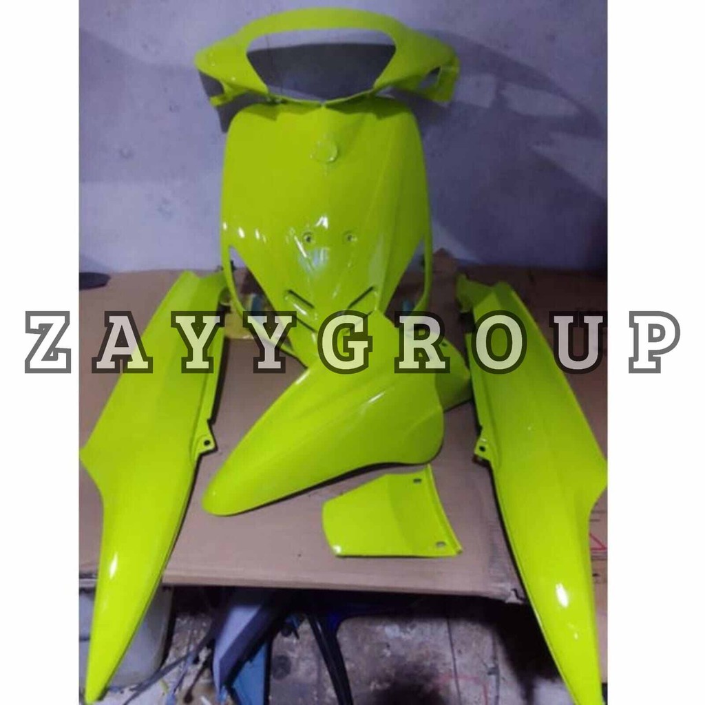 Full Custom Body Halus Yamaha Mio // Body Alus Warna Hijau Stabilo Mio Sporty