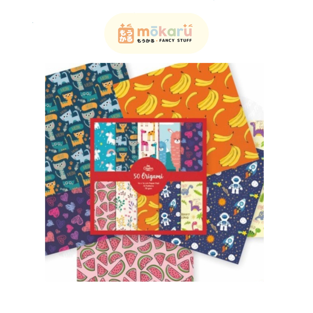 

INA Kertas Origami 16x16cm / Kertas Origami Motif Buah dan Binatang Lucu Unik Murah