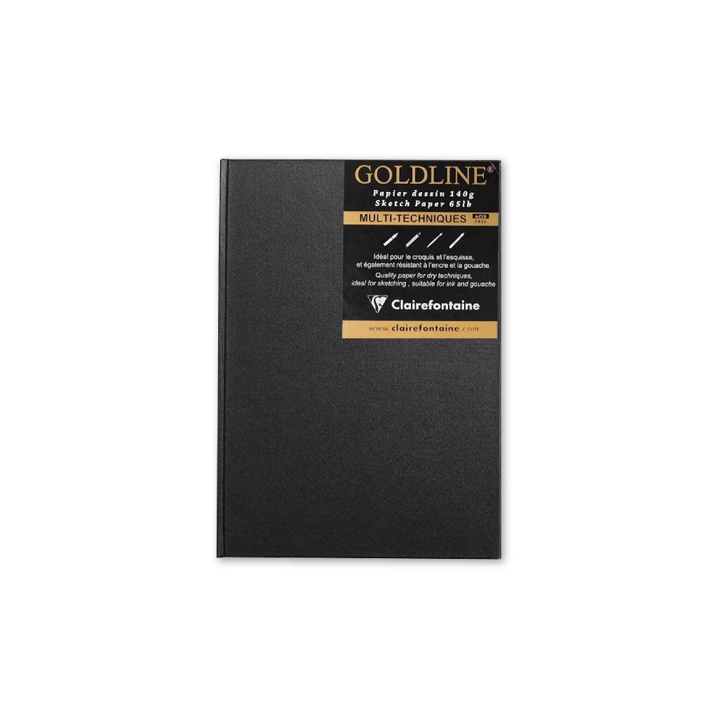 

Gramedia Surabaya - Clairefontaine A5 Goldline Hard Cover Sketchbook