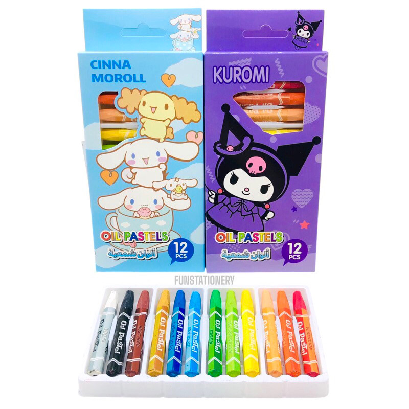

CRAYON (12W/18W/24W) 3012/3018/3024 SANRIO / OIL PASTEL KUROMI CINNAMOROLL