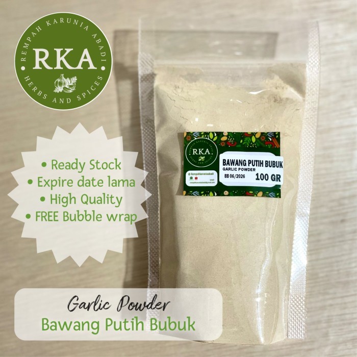 

Bumbu Bawang Putih Bubuk 100 gr / Garlic Powder 100 gr / Pure Garlic ground