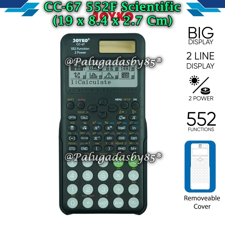 

(1 Biji) GROSIR Kalkulator JOYKO CC-67 Scientific 512 Functions / Calculator Kalkulator Joyko CC-67