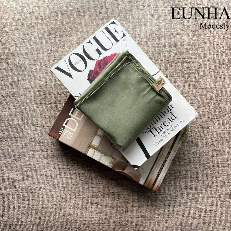 Kerudung Hijab Segiempat Paris Premium By AL MAHIRA Seri Warna Terbaru/Terlaris Warna Hijau Sage