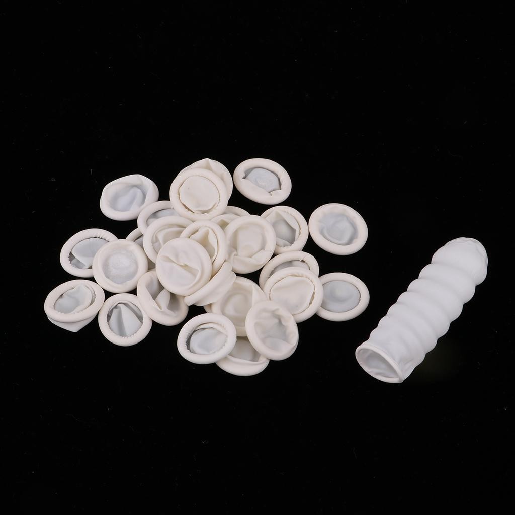 

100 Pieces Disposable Latex Finger Sleeve for Model Coloring Spray Tools