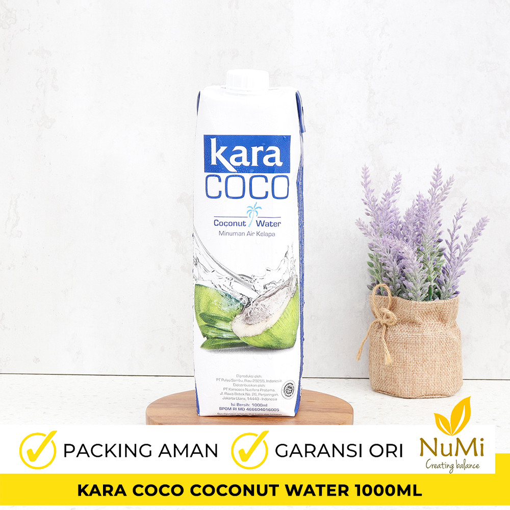 

1000ML KARA Coco Air Kelapa Asli (Pure Coconut Water) 1L BOX - KARA INDONESIA