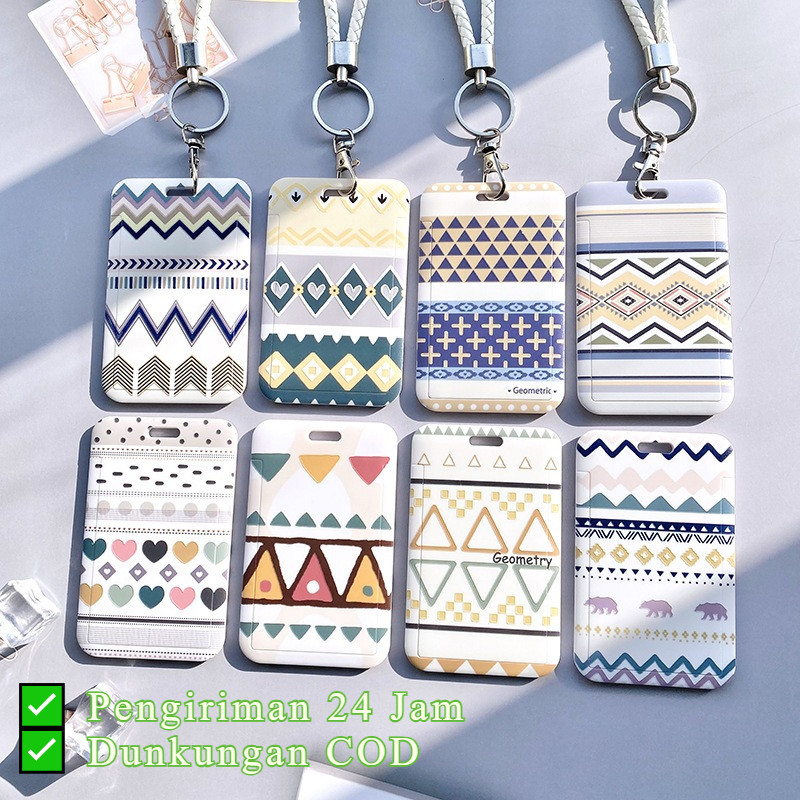 

[K.Anissa] Pengiriman 24 Jam ✅ Cartoon ID Card Holder Hook Access Card Working Card Holder Lanyard ID Card Lanyard Student ID Card Protective Cover