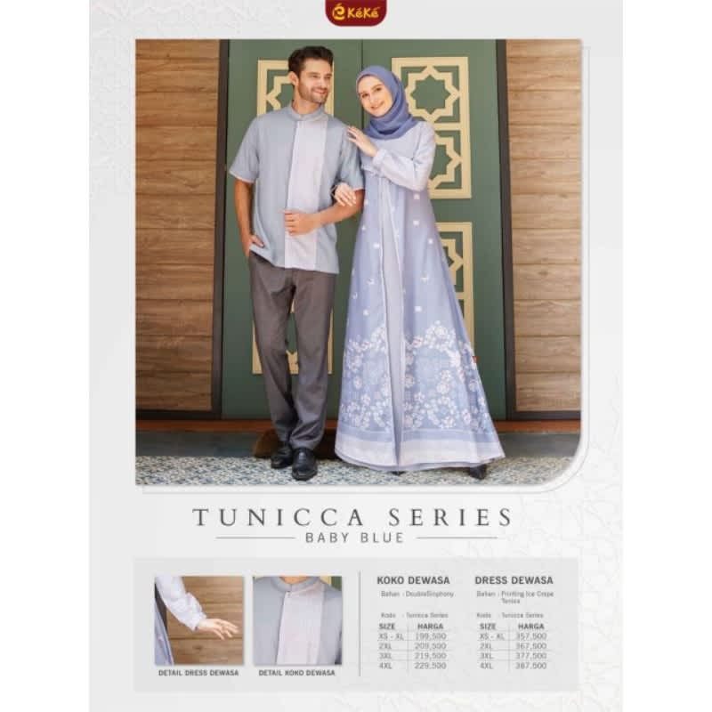 GAMIS KEKE GDK SR TUNICCA SERIES BABY BLUE