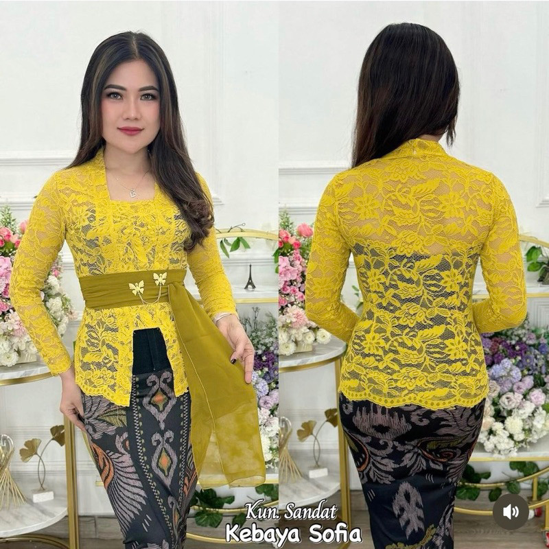 Kebaya Bali Brokat Semi Prancis Kebaya Brokat Kutu Baru Modern/Kebaya | Kebaya Bali Modern | kebaya 