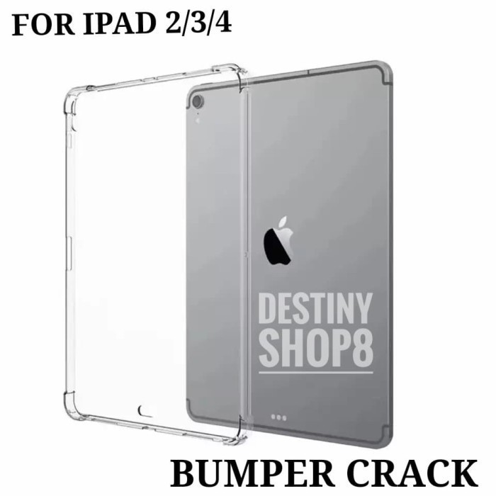 CASE IPAD 2 3 4 SILICONE SOFT ANTICRACK CLEAR SHOCKPROOFSLIM FIT DESIGN AIRBAG - ANTICRACK