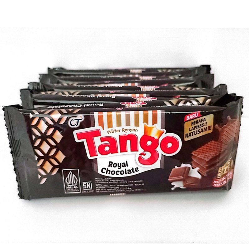 

WAFER TANGO 16 gram ROYAL CHOCOLATE SASSY STRAWBERRY MILKY COKELAT COCONUT VANILA COKLAT VANILLA KILOAN DUS DOMIKA MART