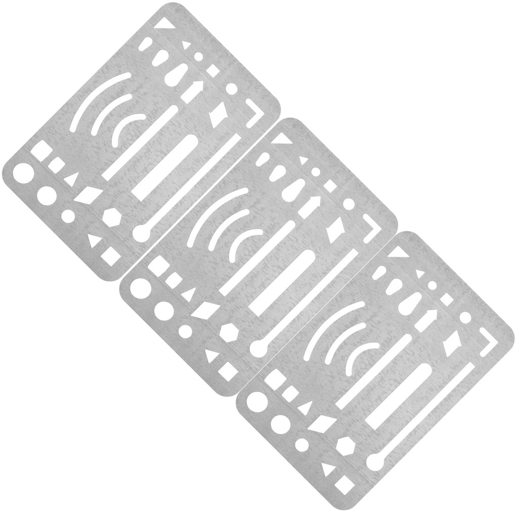 

Erasing Template Steel Geometric Drawing Stencil Drafting Erasing Tool Steel Sketching Templates Metal Geometric Template