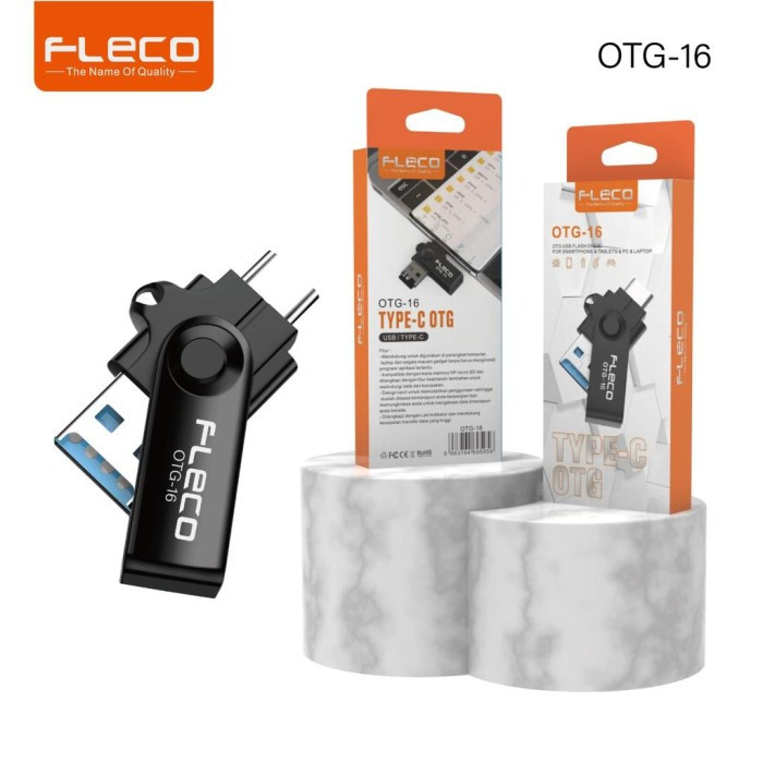 Fleco OTG-15 Otg Card Reader Micro SD Combo + USB 3.0 Adapter Memory Card Original Android