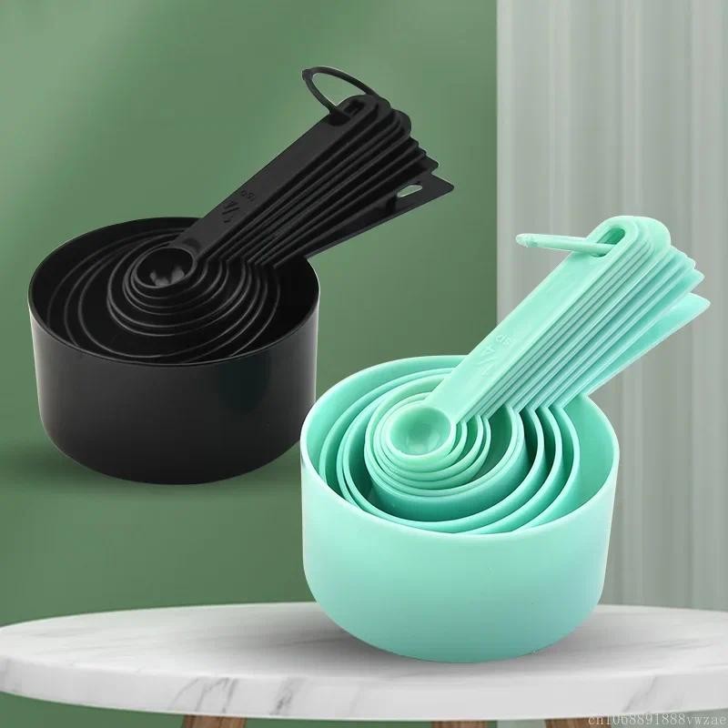 Measuring Spoon Measuring Cup Baking Tool DIY Cake Baking Powder Spoon 10 Pieces of Scale Set Plasti