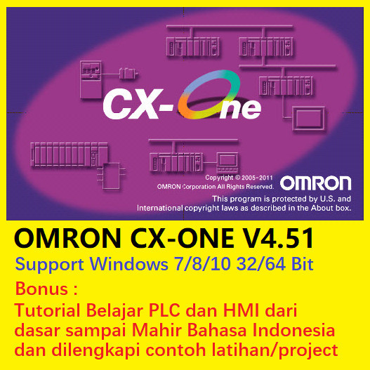OMRON CX ONE V4.60 PLC PROGRAMMING SOFTWARE WITH KEY CODE ACTIVATION