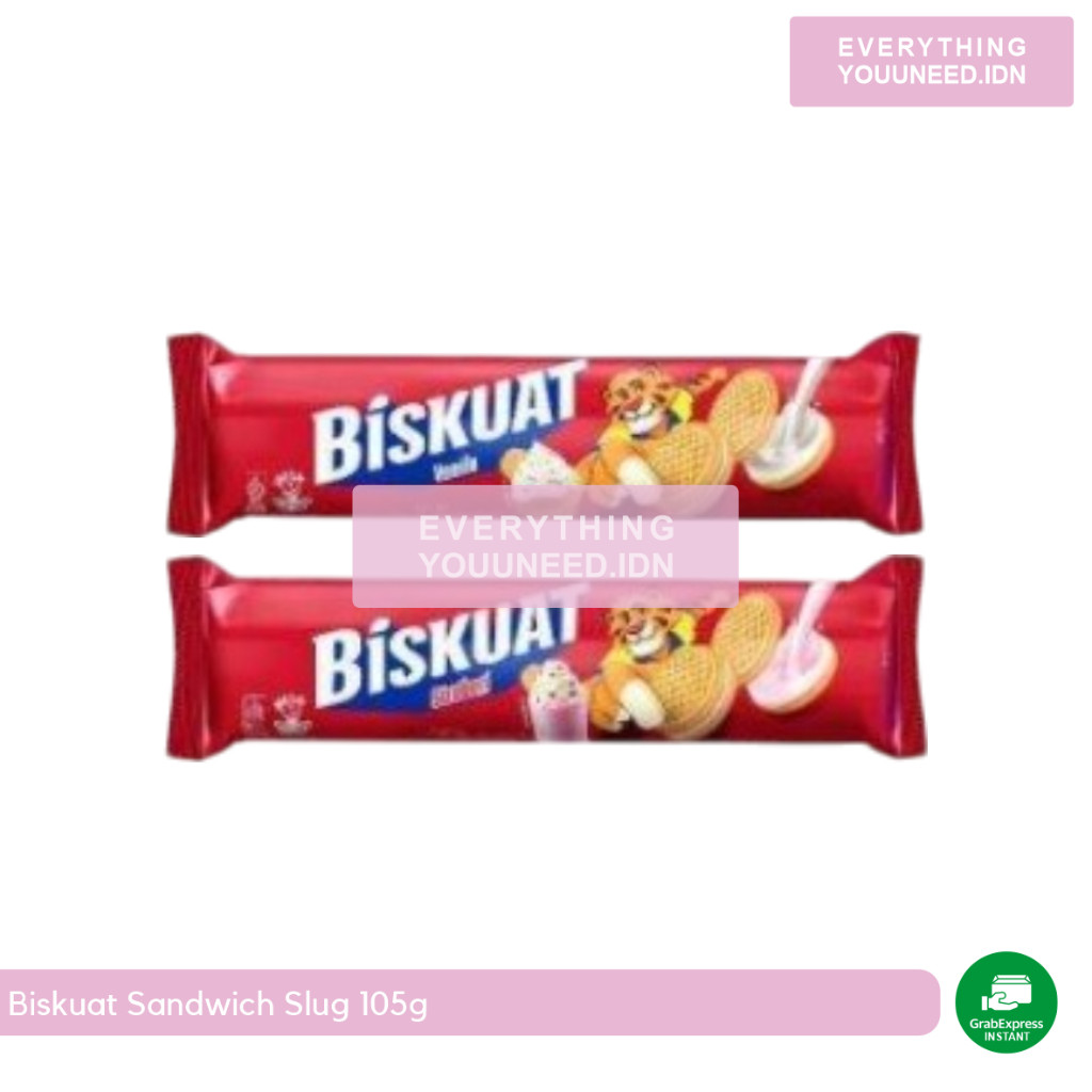 

Biskuat Sandwich Vanilla & Strawberry Slug 105gr