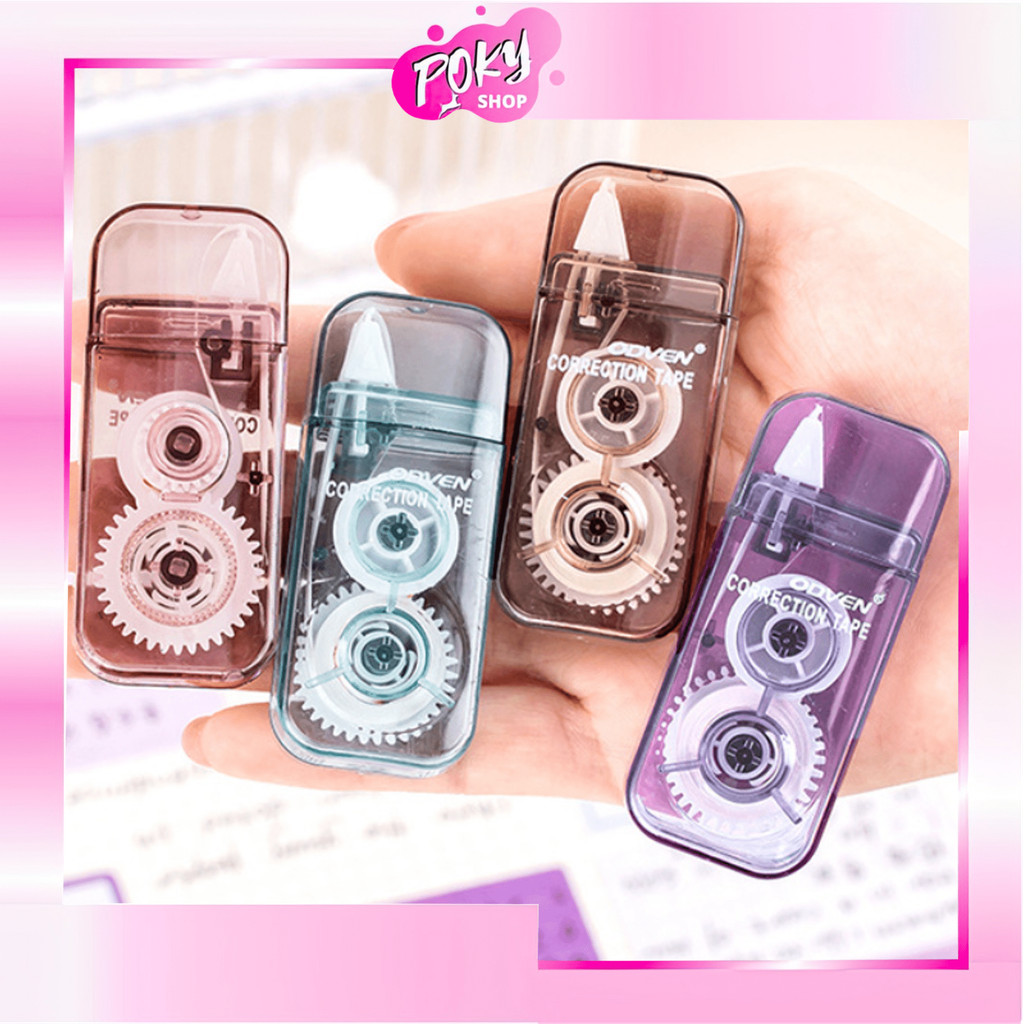 

POKY - S6609 Tip Ex Roll 3 Meter Warna Smoky / Correction Tape Warna Pastel