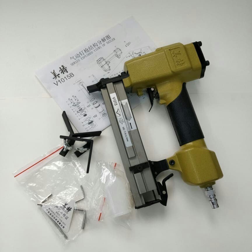 MEITE - PNEUMATIC AIR NAILER V1015 / GUN PAKU JOINT BINGKAI V1015 / KOMPRESOR UDARA