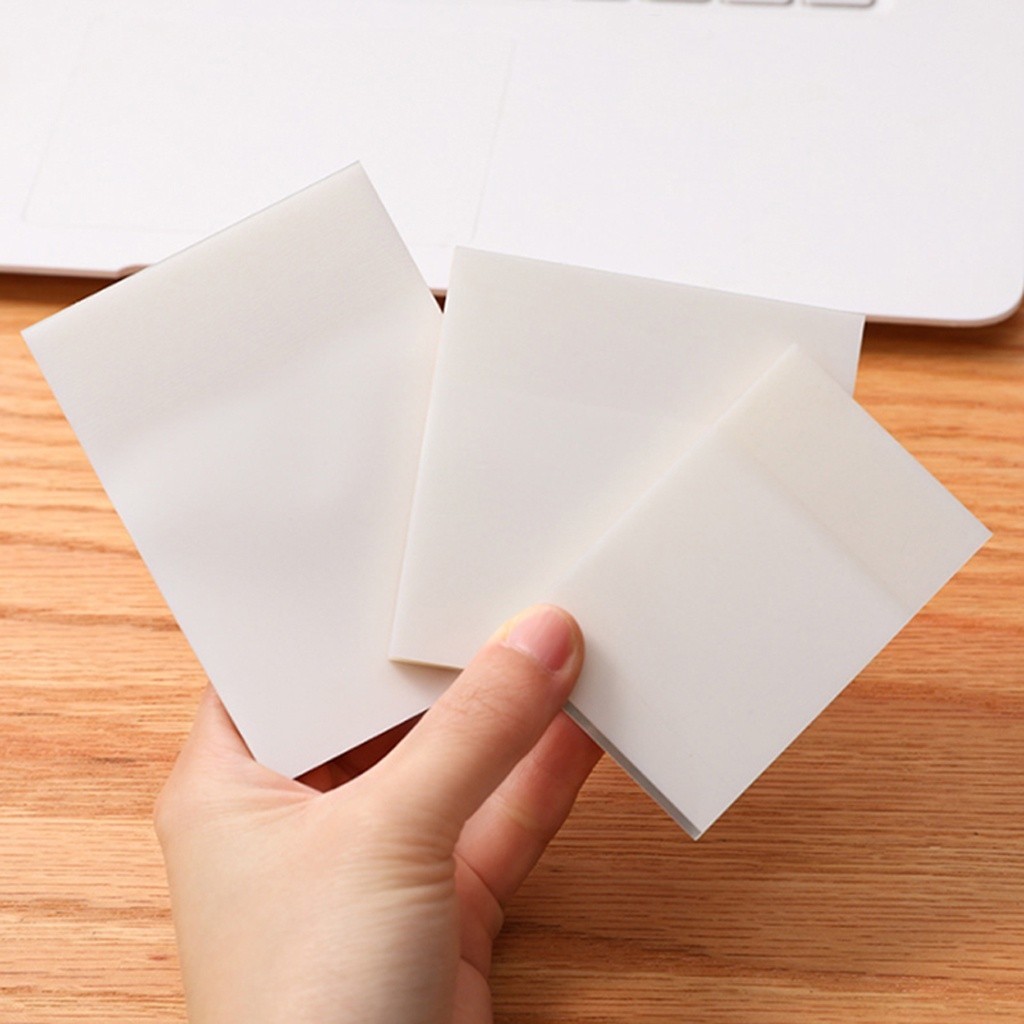 

TrendyStuff.id Sticky Note Transparan Isi 50 Lembar Waterproof Serbaguna Untuk Kantor Sekolah / Kertas Memo Tahan Air S086