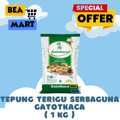 

Tepung Terigu GATOTKACA Kemasan 1kg | Tepung Gatot Kaca 1 kg